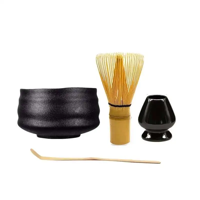 Handmade Home Easy Clean Matcha Tea Set Tool Stand Kit Bowl Whisk Scoop Gift Ceremony Traditional Japanese Accessories