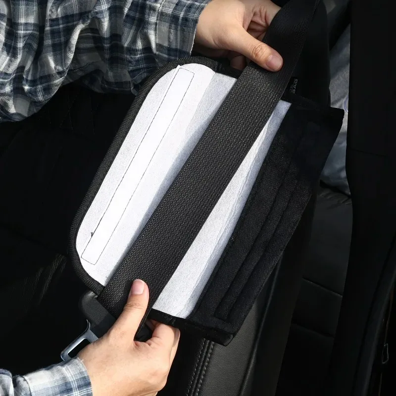 새로운 검은 고양이 플러시 안전벨트 커버 귀여운 동물 자동차 어깨 패드 베개 여성용 안전벨트 보호대 고양이 애호가를 위한 선물