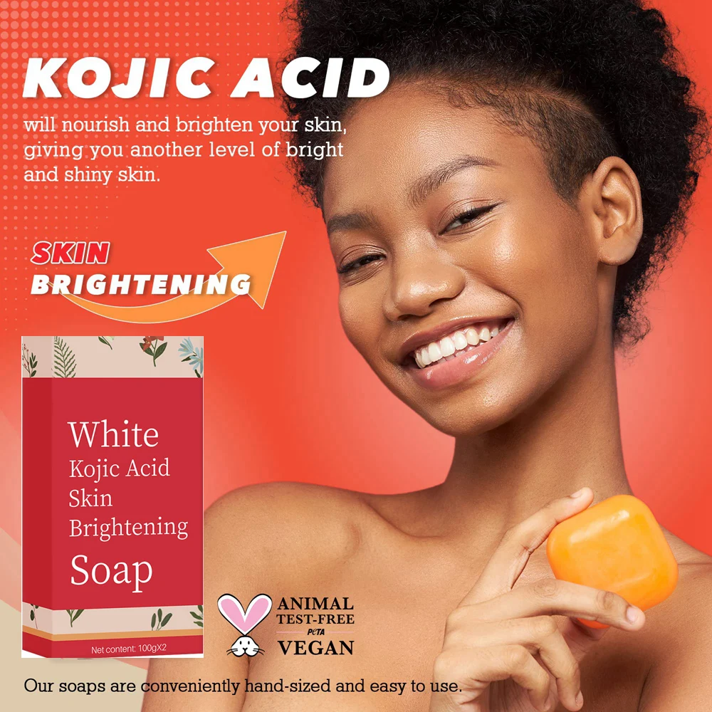 

Papaya Kojic Acid Soap Handmade Soap Vegan Natural Skin Whitening Facial Body Care Beauty Organic Lightening Reduce Dark Spots