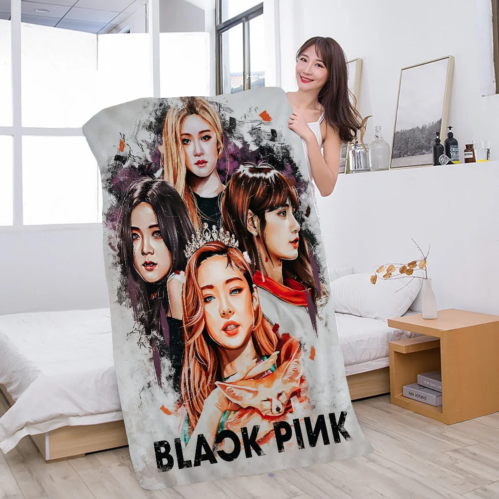 B-Black Fashion Pinks Korea Girl Cartoon Beach Towel Cute Kawaii Room Decor Bath Girls Children Hand Towels For Bathroom Shower 2