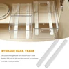 2Pcs/Set Storage Rack DIY Track Pullout Track Basket Pull Rail For Kitchen Household Accessories Storage Creative Slides-A97Q 4