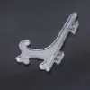 12Pcs 3 Inch Plastic Easels or Plate Holders Display Dinner Plate (Transparent) 4
