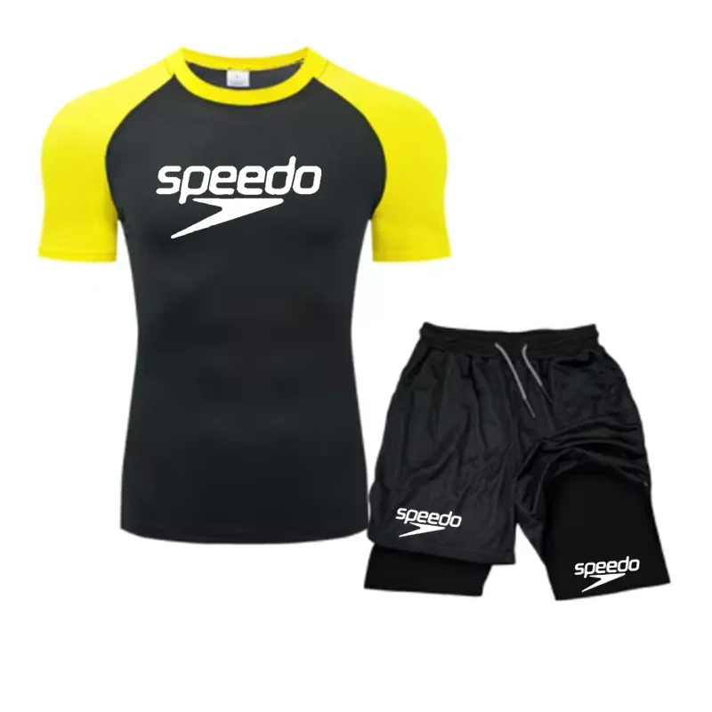 New Men's Quick-Drying Swimsuit Long-Sleeved Sun-proof Beach T-shirt Snorkeling Surfing Suit Water Sports Swimsuit Surfing Top 5