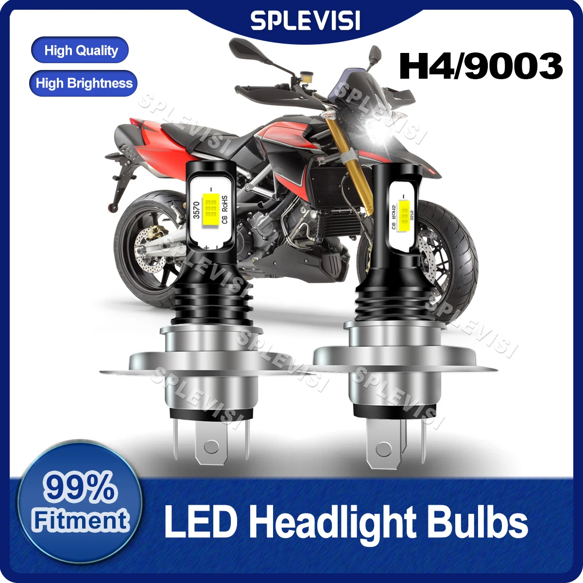 2X H4/9003 Montaggio Lampadine Per Fari A Led 70W 8000Lm/Coppia Per Aprilia Dorsoduro 750 1200 Aprilia Rxv550 Aprilia Sostituire La Luce Anteriore