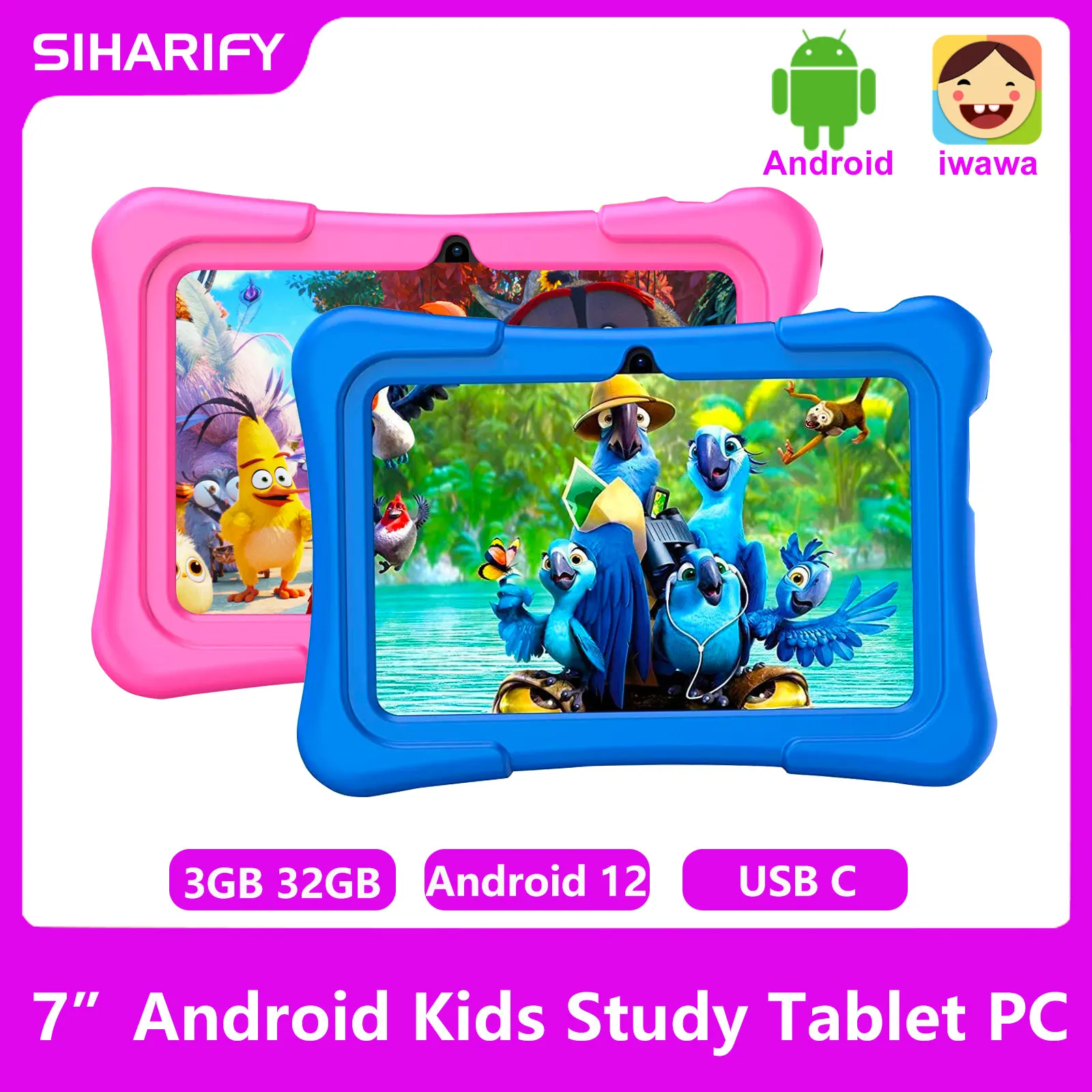 7-inch-kids-tablets-android-12-1024-600-hd-ouad-core-dual-wifi-2gb-32gb-children-tablet-for-kids-study-with-cute-case-tablet-pc