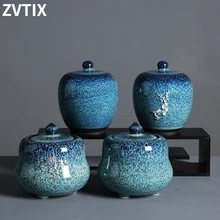 

Ceramic Storage Sealed Cans With Lids Household Tea Boxes Household Storage Cans Candy Boxes Home Decor Creative Coffee Cans New