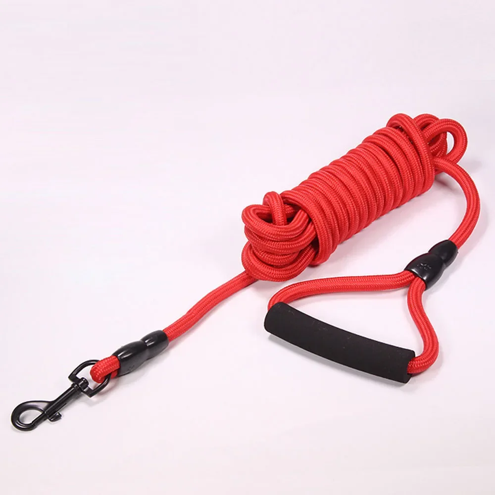 thumbnail image 1 of Correa de nailon de cuerda larga para entrenamiento de perros, 5 m, 10 m, correa de agilidad para perros, correa larga para perros, ideal para acampar al aire libre o en el patio trasero, 1 of 4
