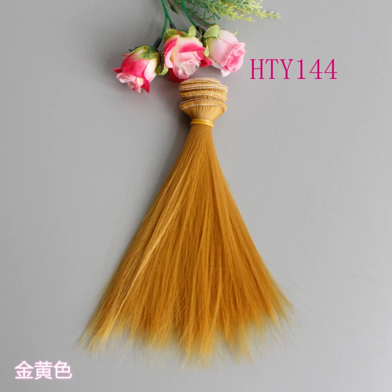 1 Pieces Natural Color Soft Straight Doll Hair for Blyth Doll Wigs for Barbie Wig Diy Accessory toy wigs doll wigs doll accessories
