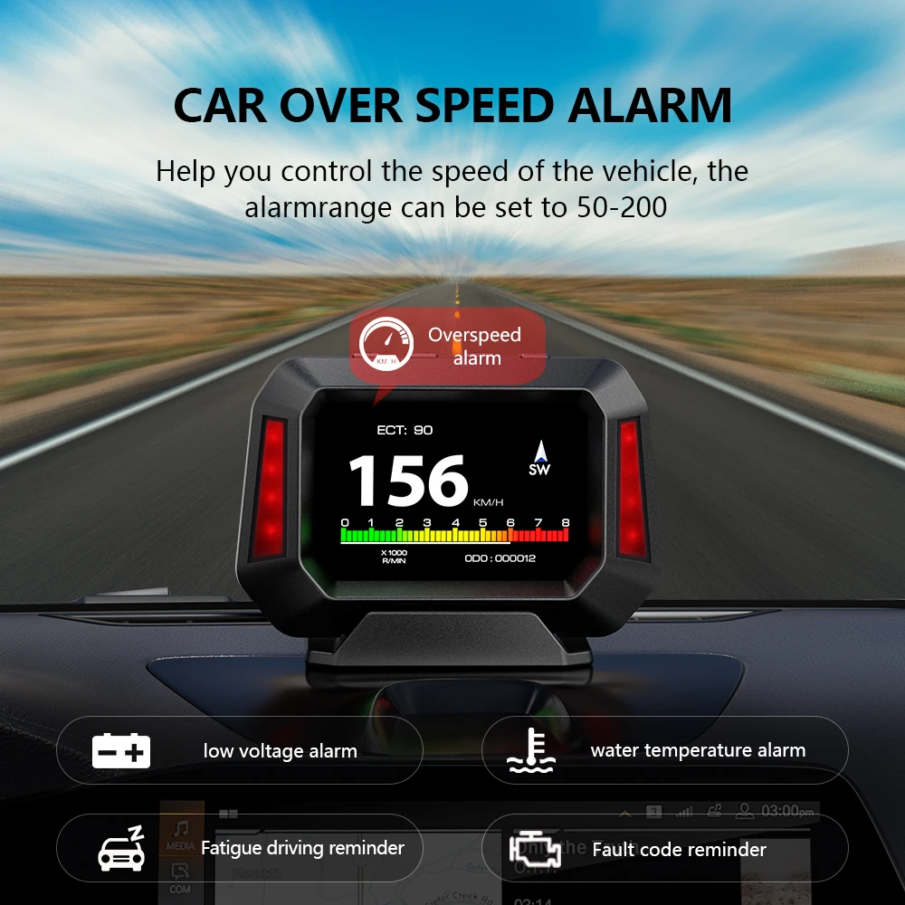WYOBD P21 OBD2 GPS HUD  ÷,    ӵ  溸 º ǻ   Һ