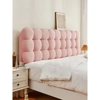 Snowball Tatami Backrest Headboard Soft Cushion Cloud Sponge Self-adhesive Cover Anti-collision Pillow Cream Wind Bed Head 5