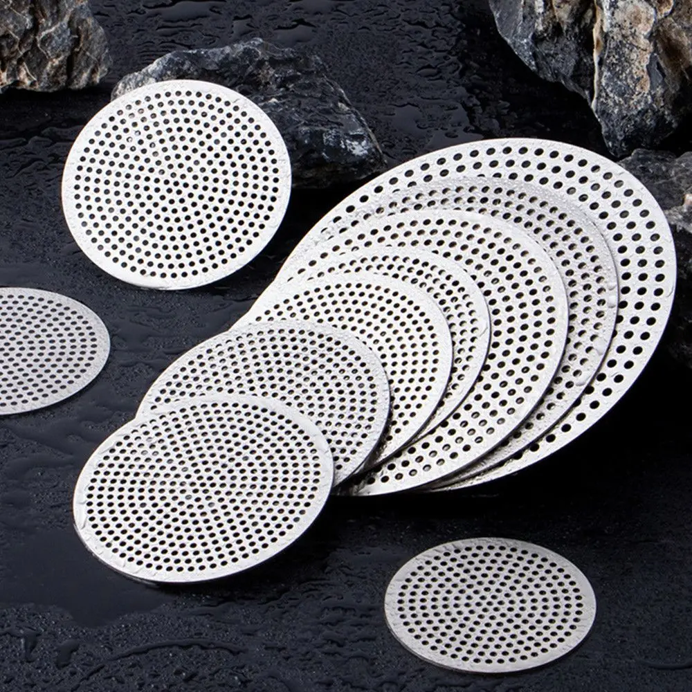 Home & Kitchen 304 Stainless Bathroom Tool Colander Shower Drain Cover Hair Filter Sink Strainer Floor Drain Pad Drains Cover