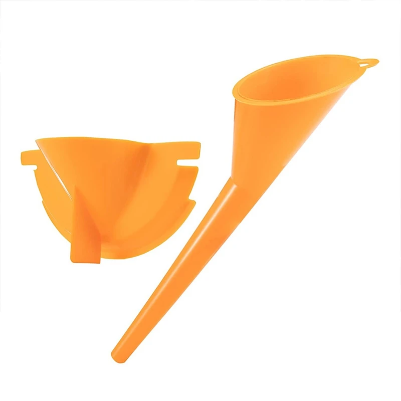 

Oil Funnel Kit, 2Pcs Motorcycle Crankcase Fill Funnel Compatible With Oil Change Kits, Orange