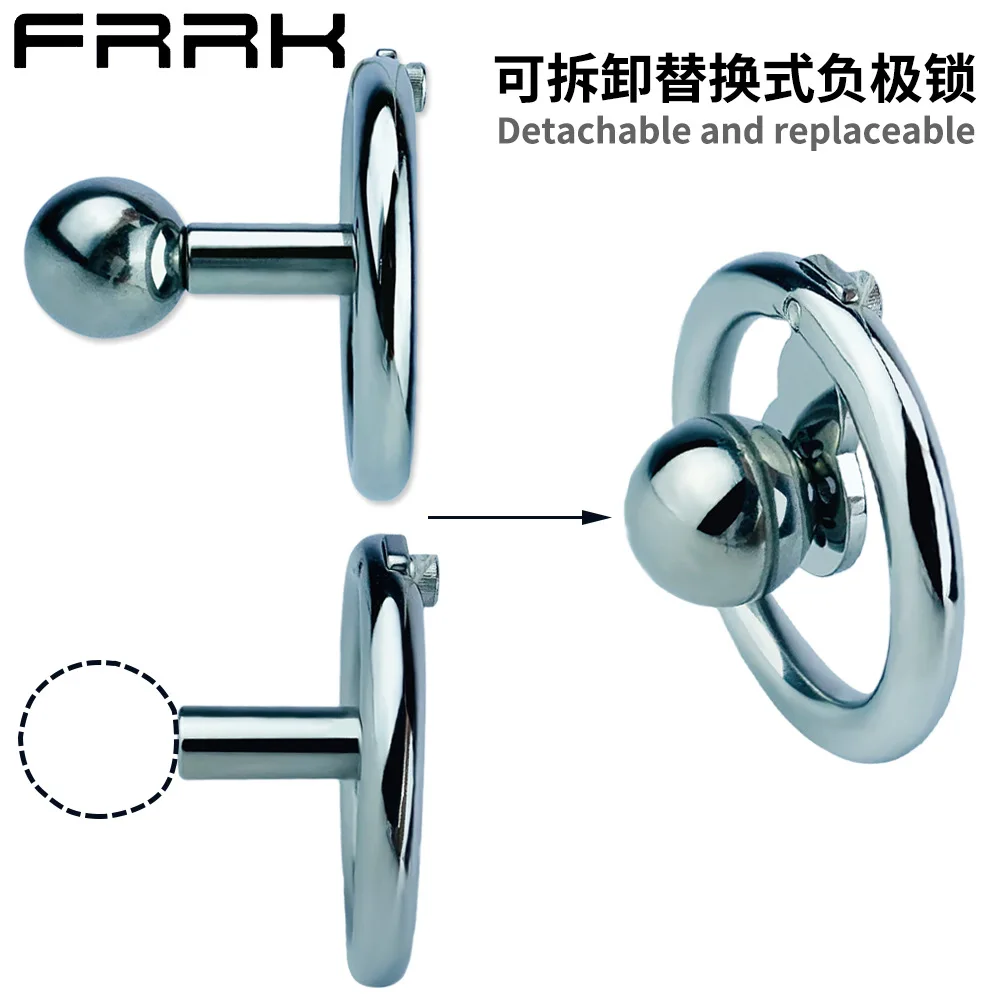 Penis Chastity Lock Negative Series Low Pressure Solid Steel Ball Column Removable