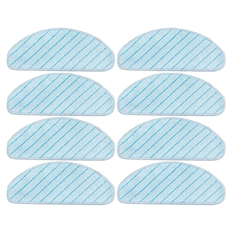 

For Ecovacs Deebot Ozmo T8 Aivi T8 Max T9 Max Vacuum Cleaner Cleaning Washable Mop Pad Mop Cloth Rag (8PCS)