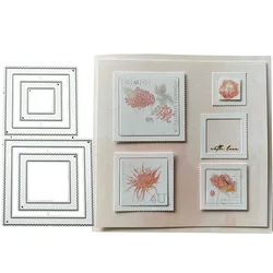 Gear Square Frame Metal Cutting Dies Scrapbooking New Arrival 2022 Die Cut Stencil Mold Embossing Album Paper Card Crafts