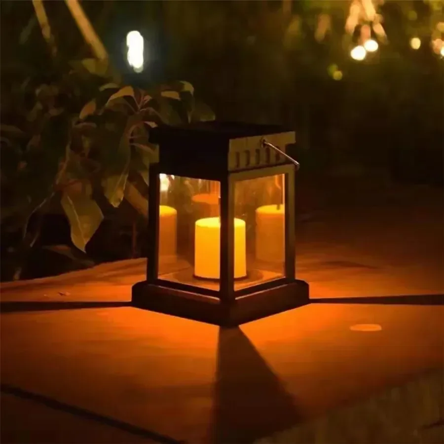 Description Picture 6 of itemSolar Palace Lantern Outdoor Lights Lawn Landscape Hanging Atmosphere Solar Candle Lamp For Home Floor Camping Yard Garden Decor