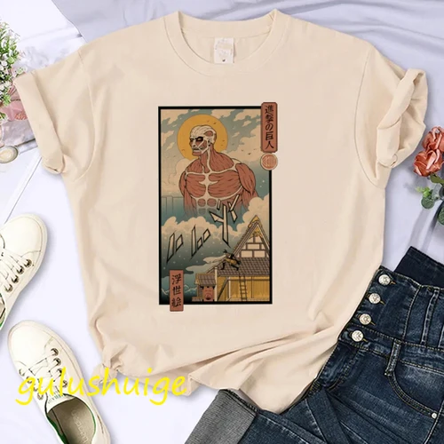 일본 애니메이션 어택 타이탄 티셔츠, 신게키 노 쿄진 에렌 예거 티셔츠, 만화 타이탄 어택 그래픽 티셔츠, 신제품 3