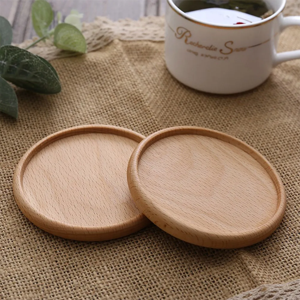 

Tea Coffee Cup Pad Wood Coasters Placemats Cups Placemat Walnut Wood Coaster Non-slip Cup Mat Insulation Pad Kitchen Accessories