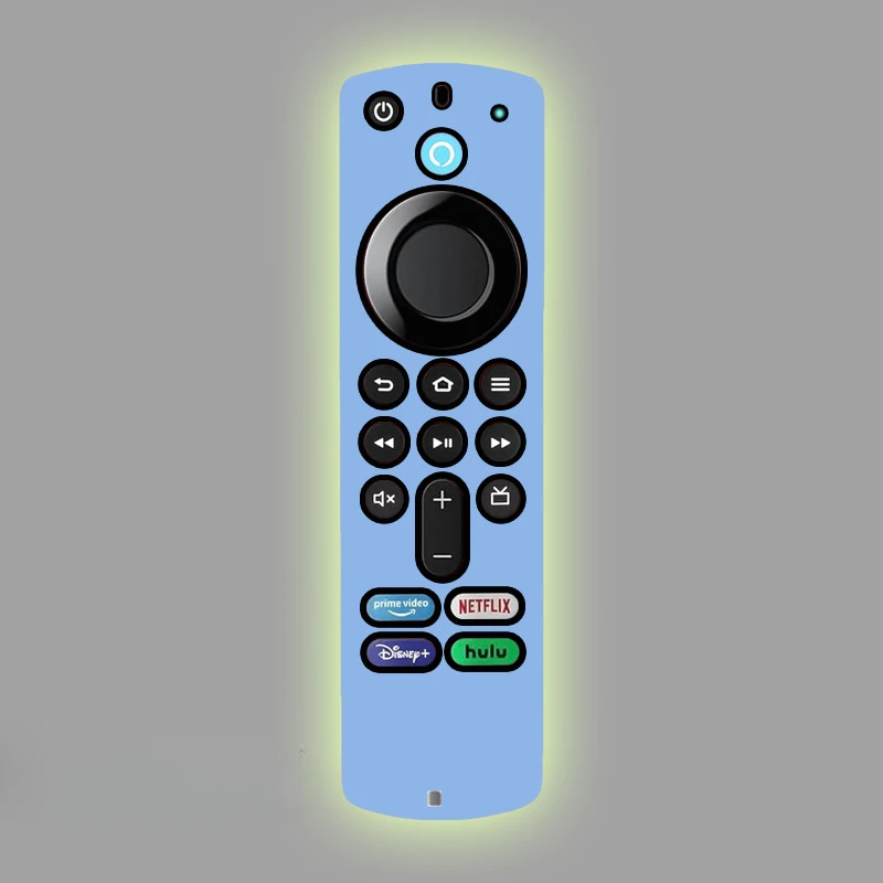 Glow-in-the-Dark Silicone Protective Case for Streaming Device Remote - Drop and Dust Proof