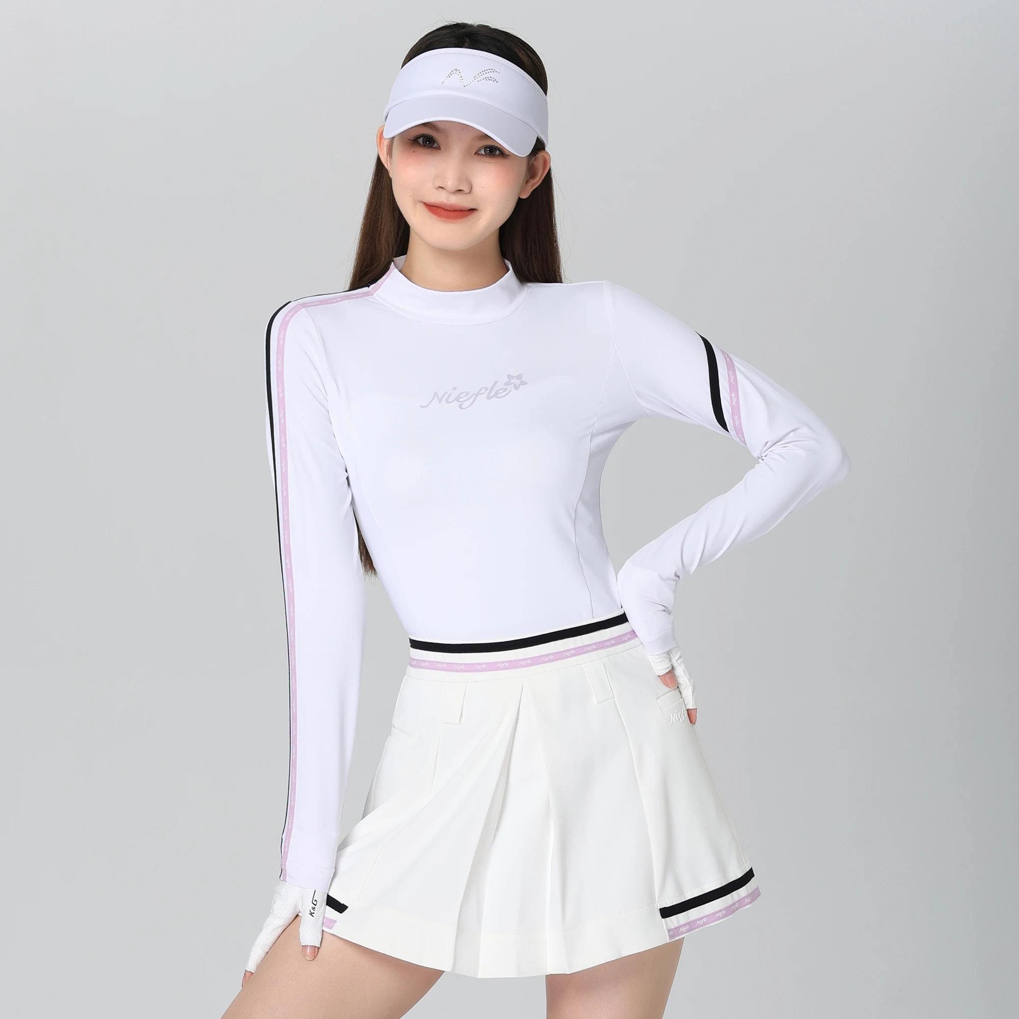 Golf Women's Autumn Long Sleeved Anti Pilling High-quality Versatile Fashion Short Skirt Outdoor Leisure Sports
