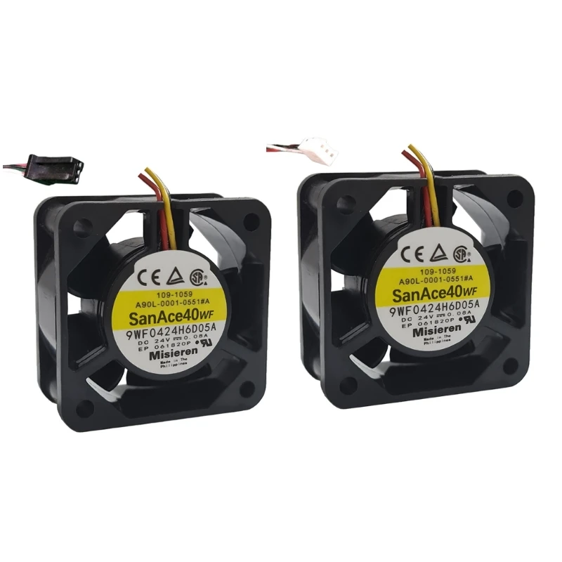 

For SanAce40WF Server Cooling Fan 24V 0.08A 40x40x20mm 3-wire FANUC Cooler