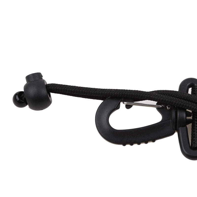 블랙 다이빙 카메라 매는 밧줄 퀵 릴리스 버클 다이빙 도구 수중 스포츠 수영 액세서리에 대한 분실 방지 매는 밧줄