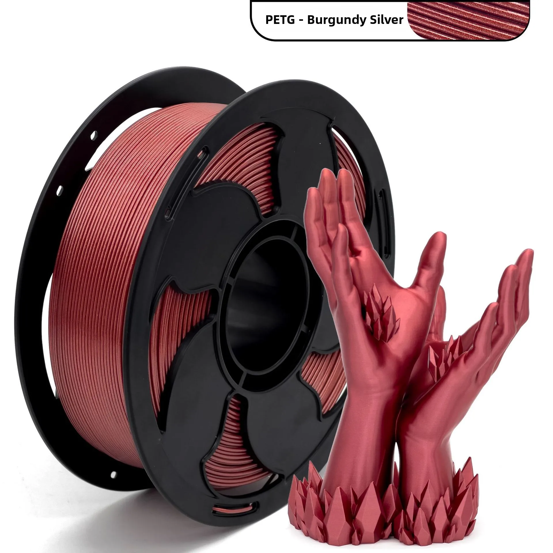 3D 프린팅 소모품 PETG 금속 소재 1KG 레드 메탈 TPU PLA와 호환 가능 3D 프린터용 맞춤형 포장 가능