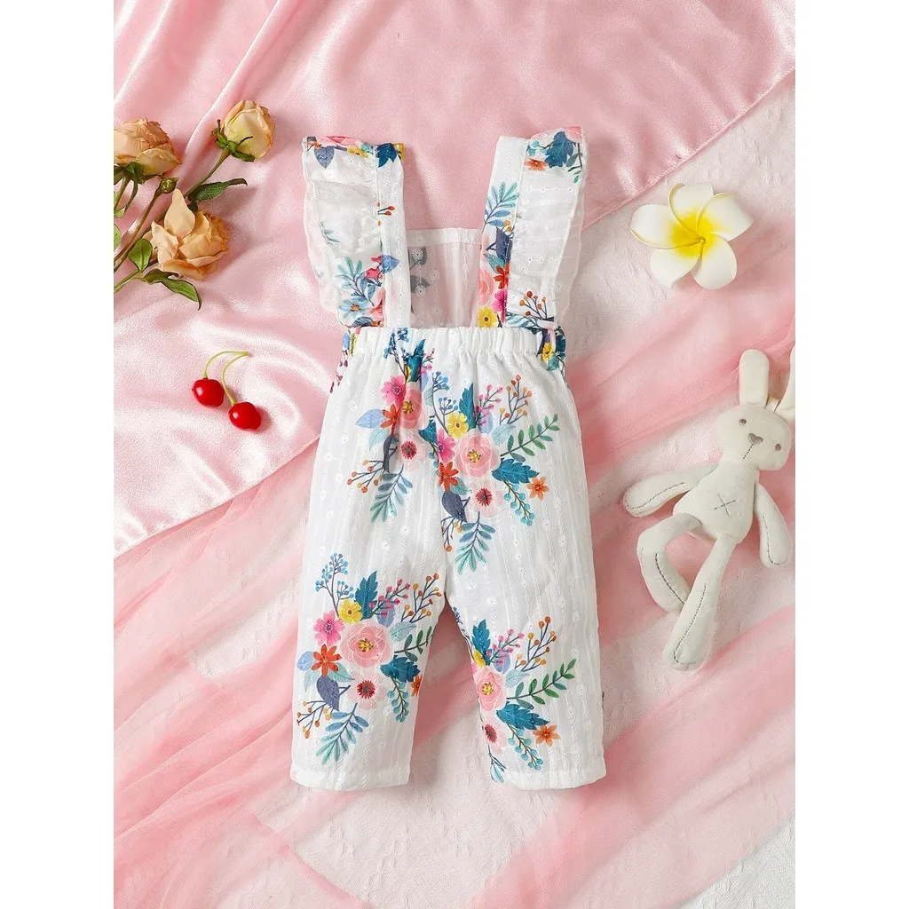 Floral Ruffle Baby Romper 6