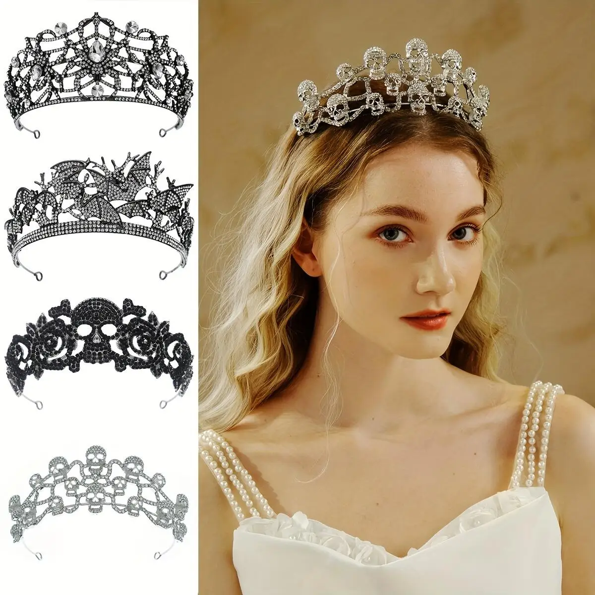 Halloween Princess Crown DiyJibb Gold Crown Tiaras - 2 Pack Glenda Style  Crowns For Wedding \u0026 Halloween Wedding Tiaras For Women, image size:1200x1200