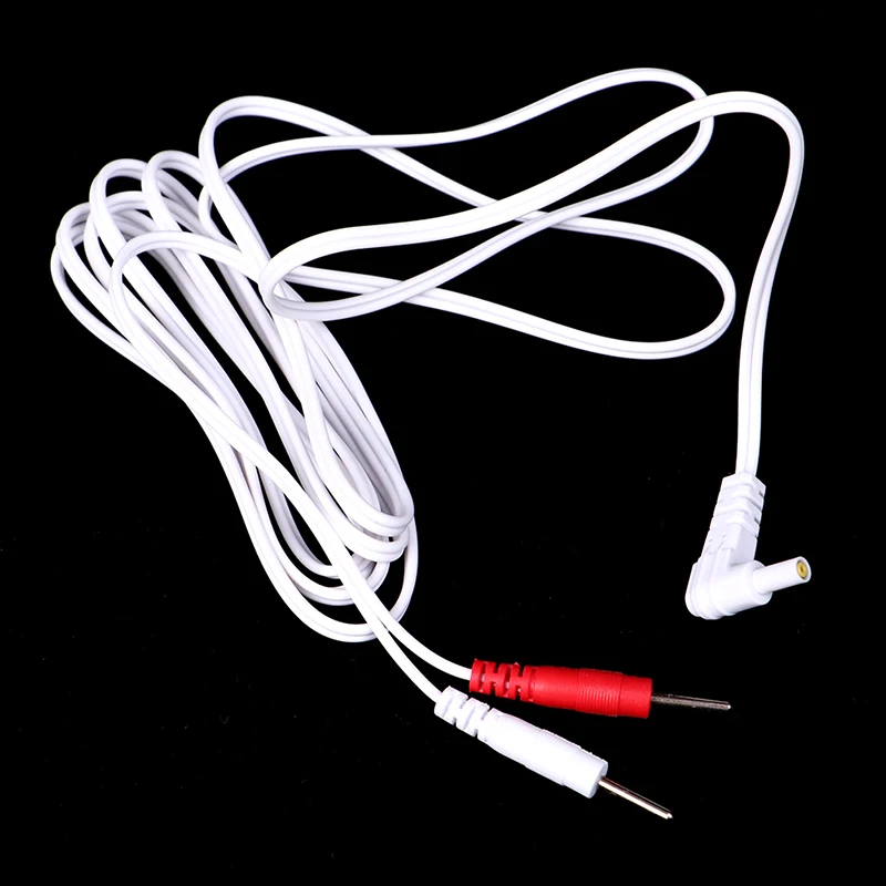 Replacement jack DC head electrode TENS unit lead wires connector cables 1.5/1.8M 2.35mm
