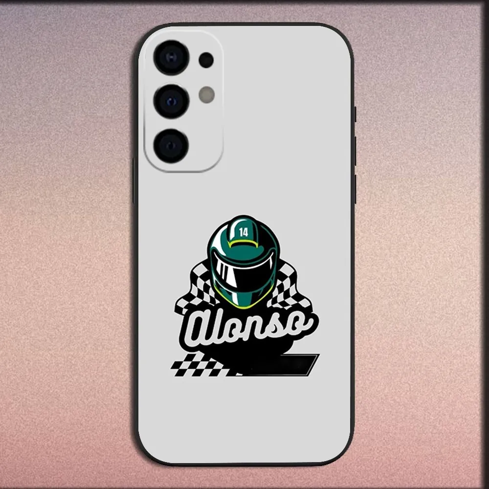 Fernando Alonso Inspired Black Soft Phone Case Cover