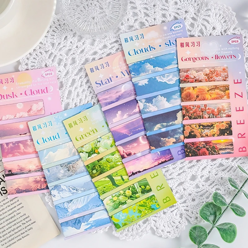 Magnetic Bookmarks Page Clips Set 5pcs