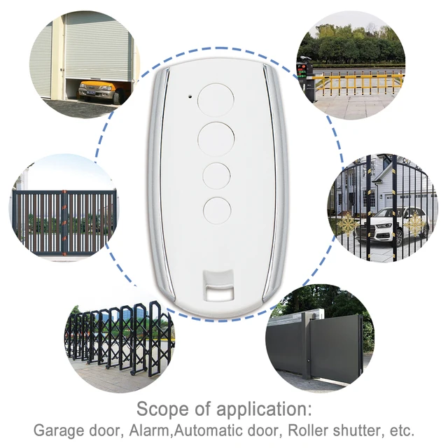 Replaces KING GATES STYLO2K STYLO4K STYLO Garage Remote Control 433.92MHz Rolling Code KINGGates STYLO 4K 2K Opener Keychain 6