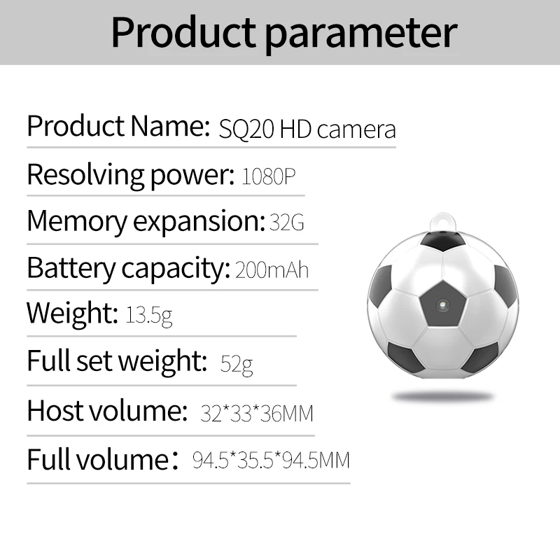 cheap camcorder SQ20 Mini Camera 1080P Smart Home Football Mini Cam Office Security camera Video DV Outdoor Sport Recorder night vision camcorder