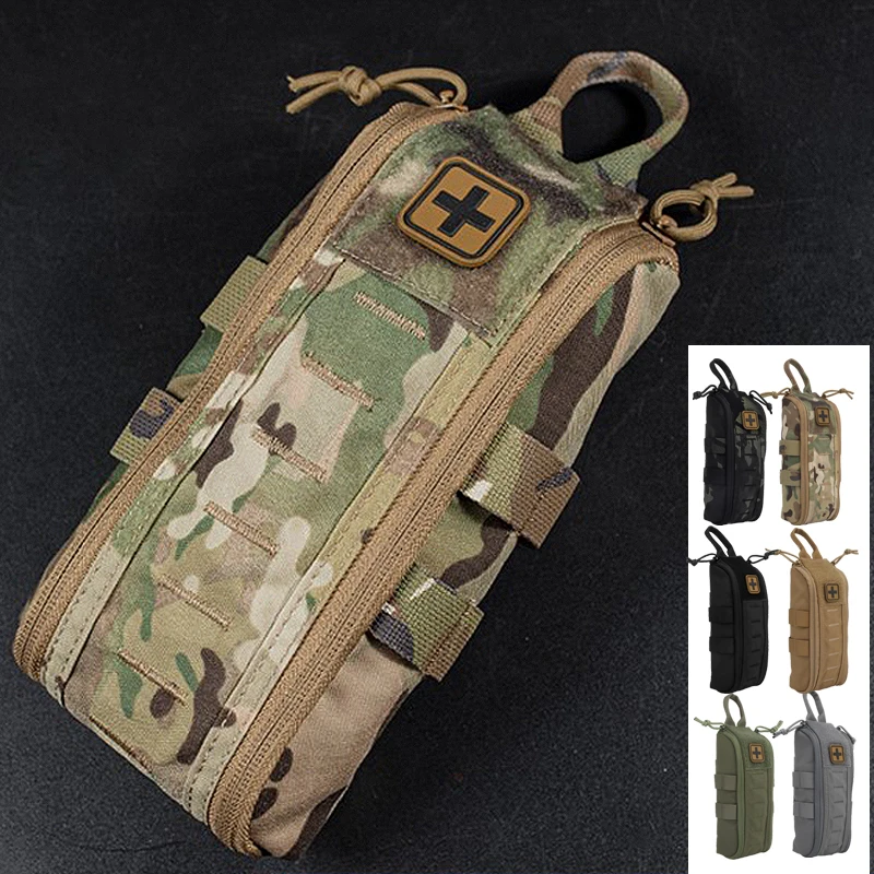 

Tactical Medical Pouch Molle EDC Bag First Aid Kits Quick Detach Emergency Pack for Camping Hiking Military Hunting Survival