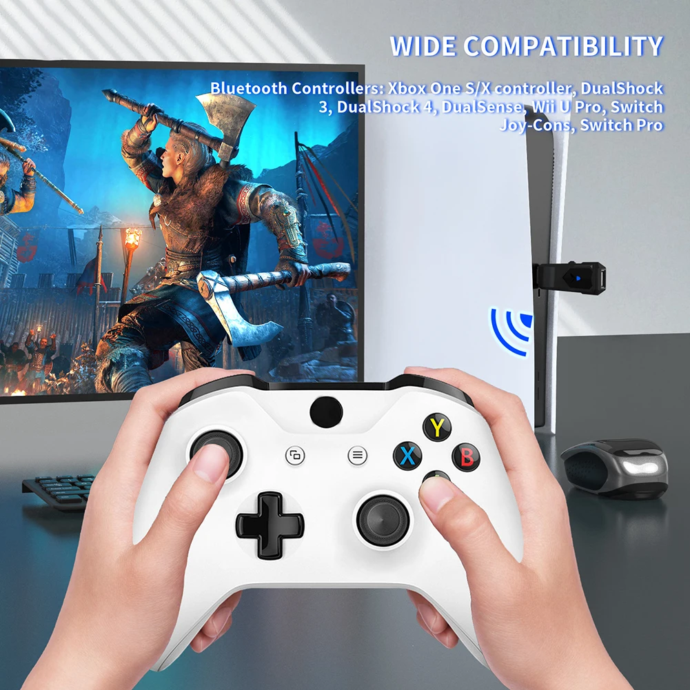 Wired Connection Gamepad Converter for PS5 PS4 PS3 XboxOne S Switch Pro Bluetooth-compatible Wired Controller Adapter