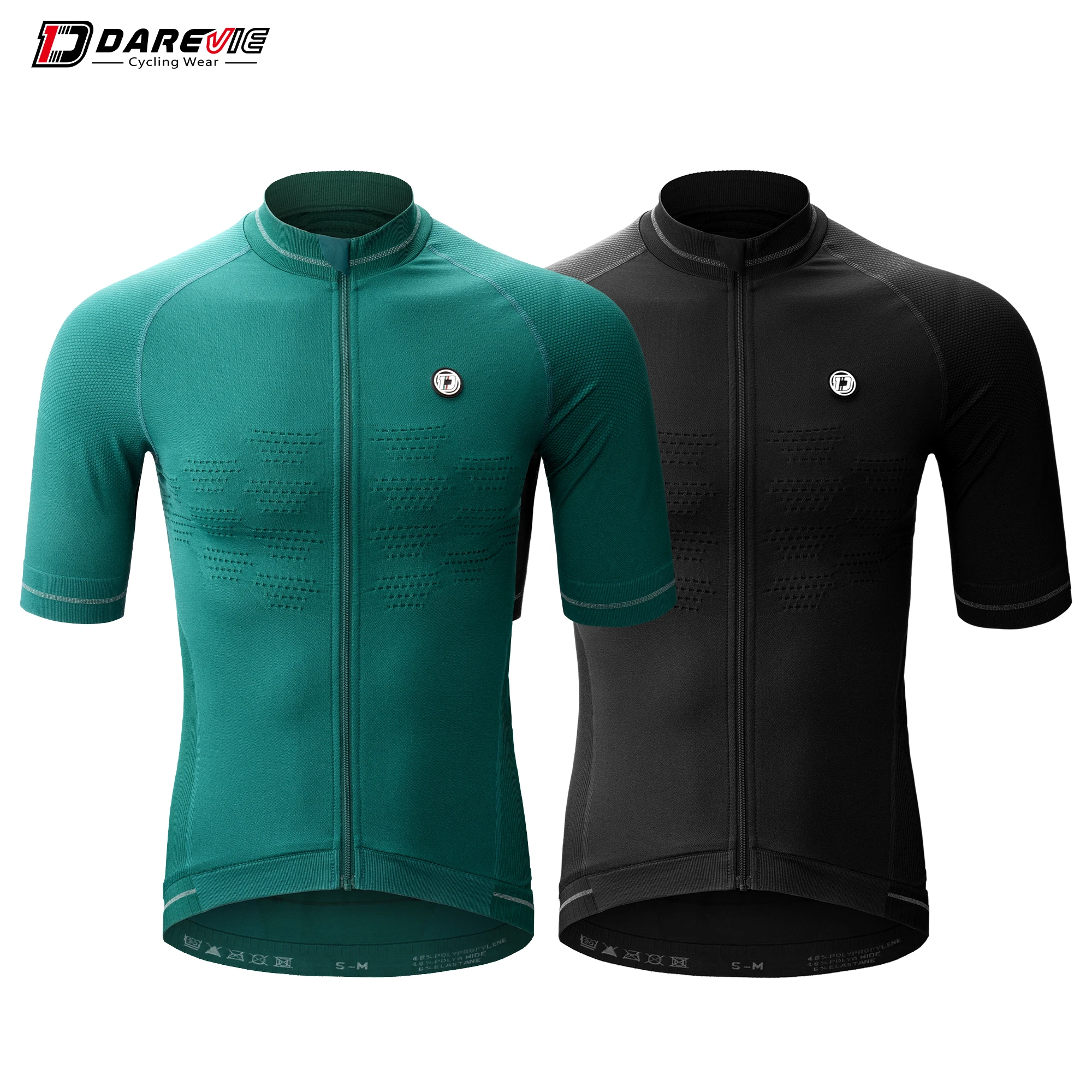 Cycling Jersey Compression Seamless Breathable Quick Dry Reflective Unsex MTB for Man