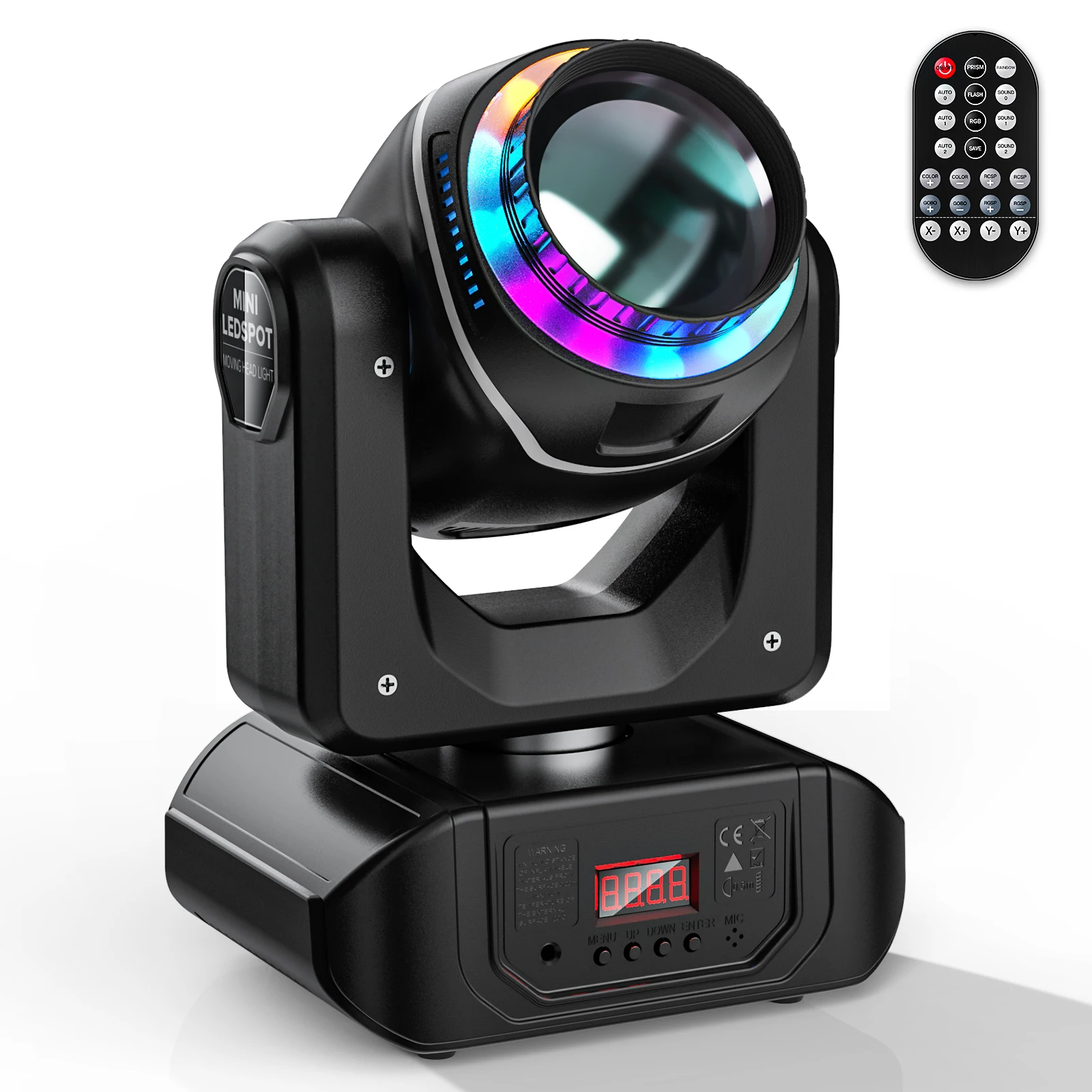 

LED Stage Light Moving Head Light 10 Gobos 8 Colors with Remote Control