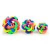 Colorful Bell Woven Toy Popular Dog Bite Resistant  Rubber Pet Chewing Playing Fetching Nice Ball Products 4