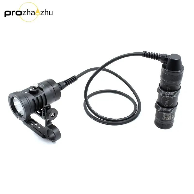 

Profesional Canister Diving Light Powerful 6000 Lumen IP68 Waterproof 150M Sidemount Diving Light With Goodman Handle