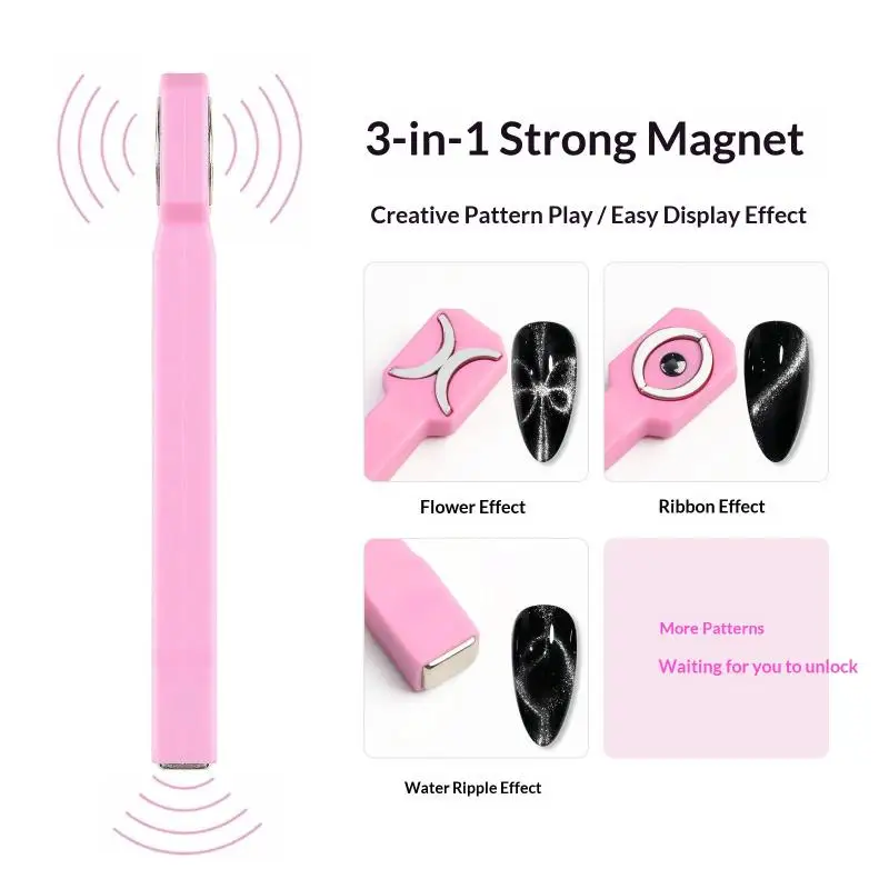 1Pcs 특수 3-in-1 자석 강력한 멋진 다기능 자석 새로운 네일 아트 고양이 눈 네일 아트 도구 가정용