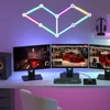 Wiscolor LED RGB Smart Wall Light DIY Atmosphere Night Light Game Room TV Backlight Decorative Wall Light Bar Music Rhythm APP 2