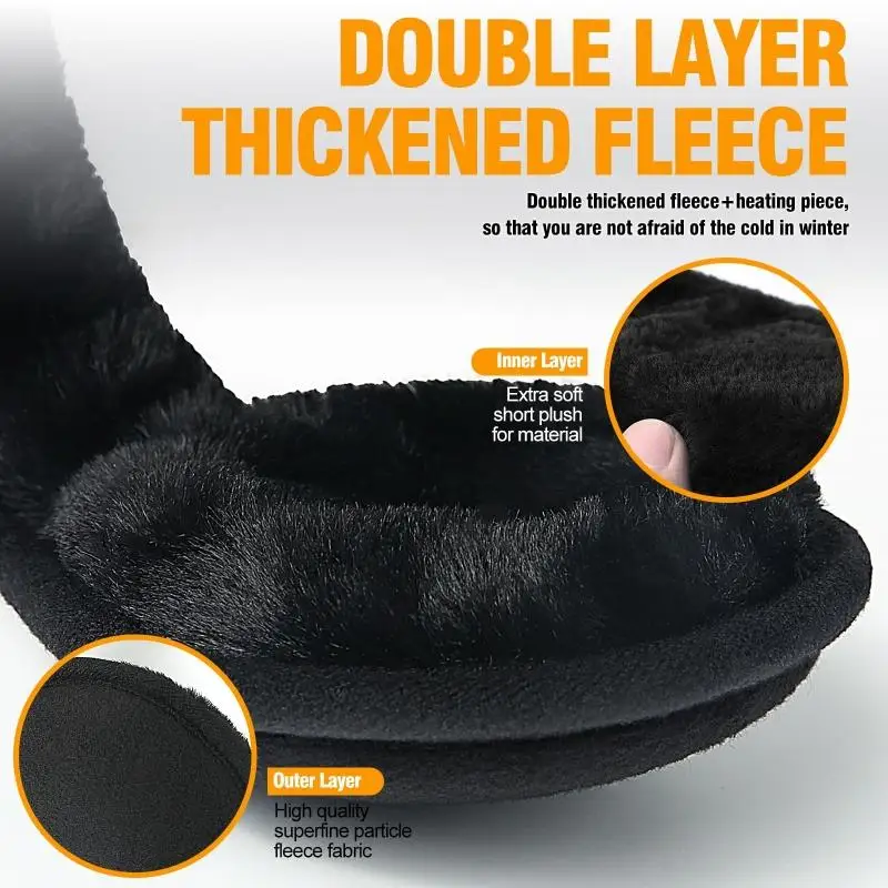 Thicken Winter Unisex Headphones Fleece Warmer Earmuff Warm Plush Cloth Ear Muffs Cover Earwarmers Earlap Warmer Ear Protector