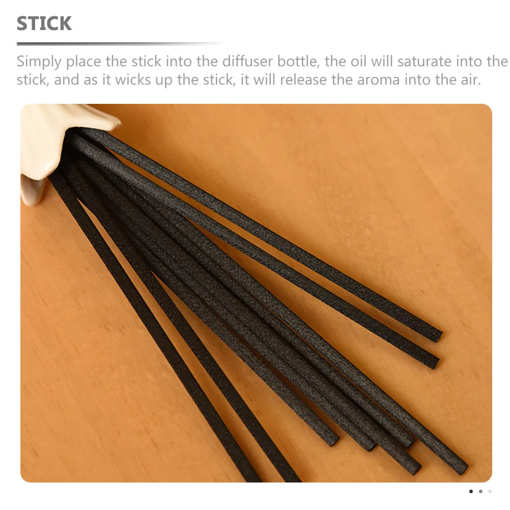 60pcs Aroma Volatile Wands Fiber Diffuse Sticks For Oil Diffuser Bottle Replaceable Essential Oil Sticks Diffuser Rods