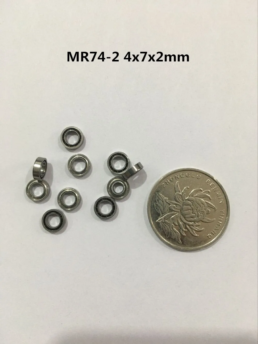 10pcs Miniature Ball Bearing Open Type MR74-2 4x7x2mm MR74-1.6 4x7x1.6mm Model Small Bearing