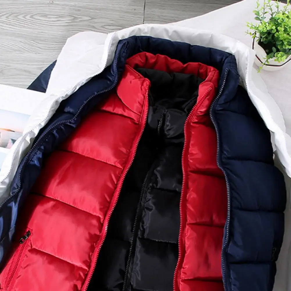 Description Picture 3 of itemStylish Sleeveless Jacket Breathable Men Waistcoat Solid  Color Windproof Warm Waistcoat  Zipper