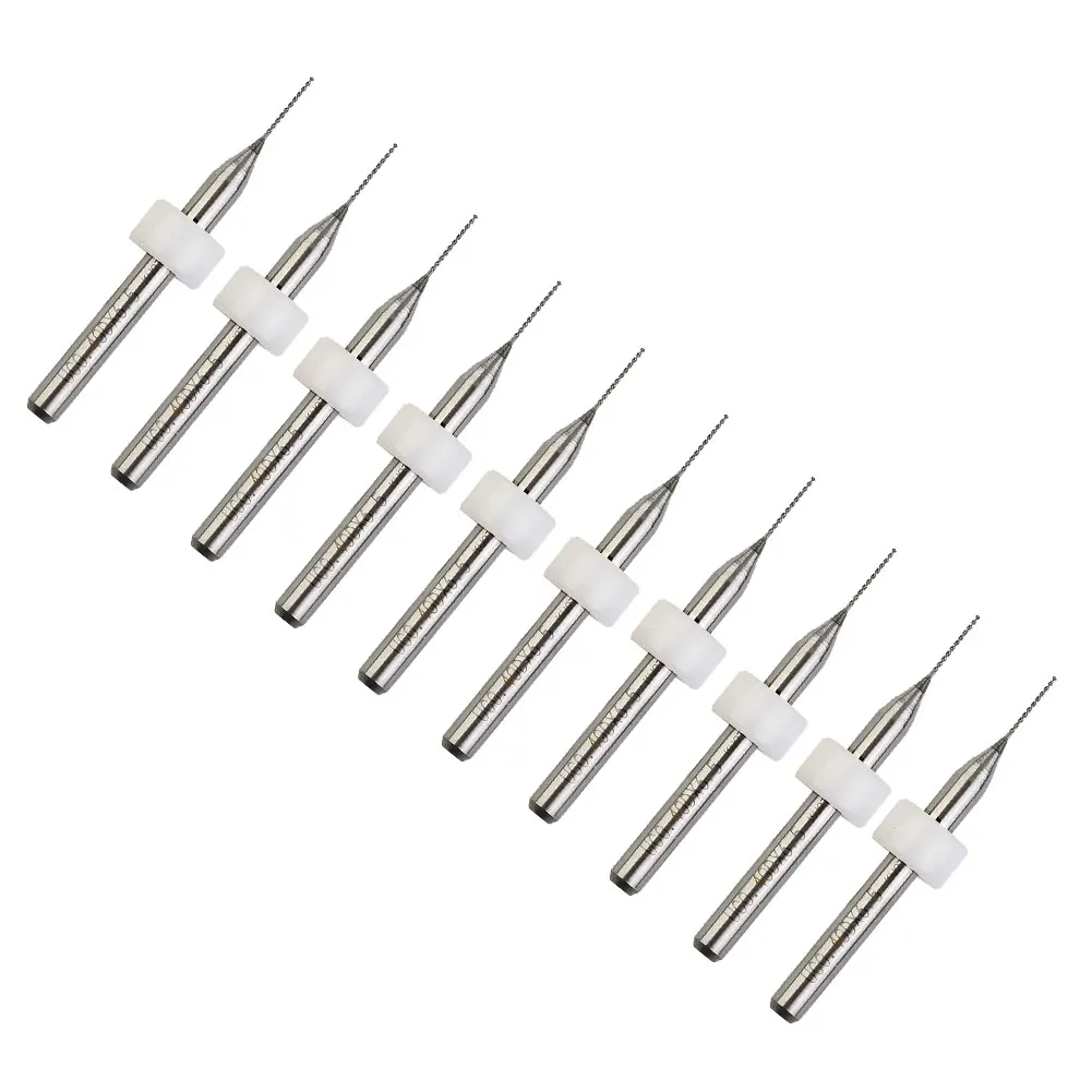 

10pcs PCB Carbide Drill Bits For Acrylic Board, Wood Board, PVC Board, Circuit Board, Aluminium Board Drilling Power Tool Parts