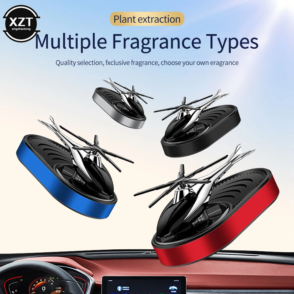 

Creative Helicopter Car Air Freshener Aromatherapy Solar Aircraft Car Perfume Diffuser Perfume Car Decorations Vehicle Supplies