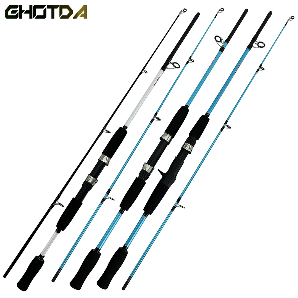 

M Fishing Spinning Rods Casting Bait 3g-21g Line 5-15lb Fast Tip High Carbon Baitcasting Rod Ultralight Lure Pole 2 Section