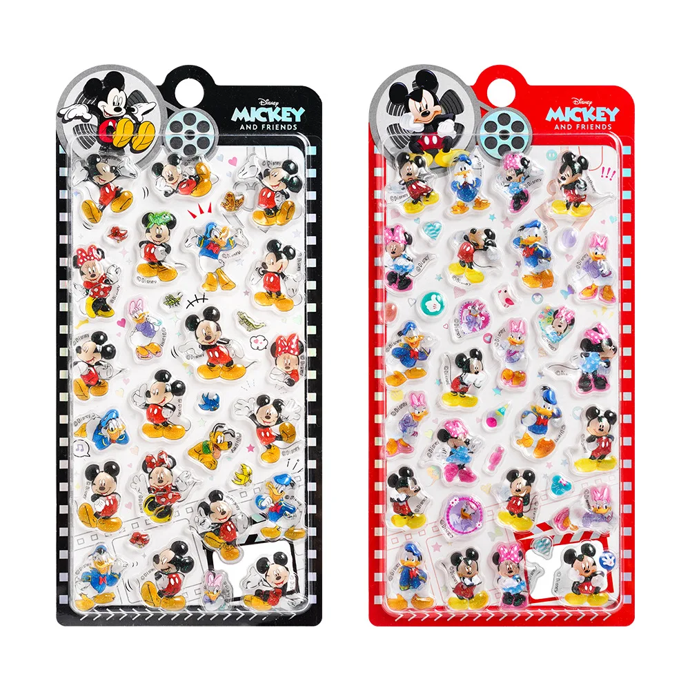 1-2pcs 3d Mickey Crystal Stickers Zootopia Decorative Stickers toys Diy Phone Case Decorative Student Prizes